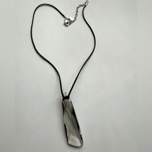 Swarovski Crystal Elegant Grey Pendant Necklace